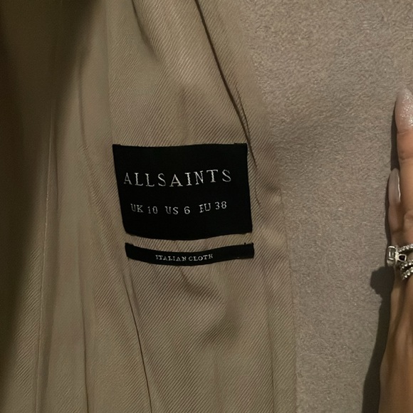 All Saints Leni Wool Coat - Picture 12 of 12